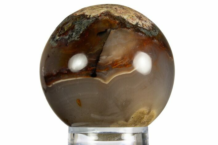 Colorful Polished Banded Agate Sphere #330204